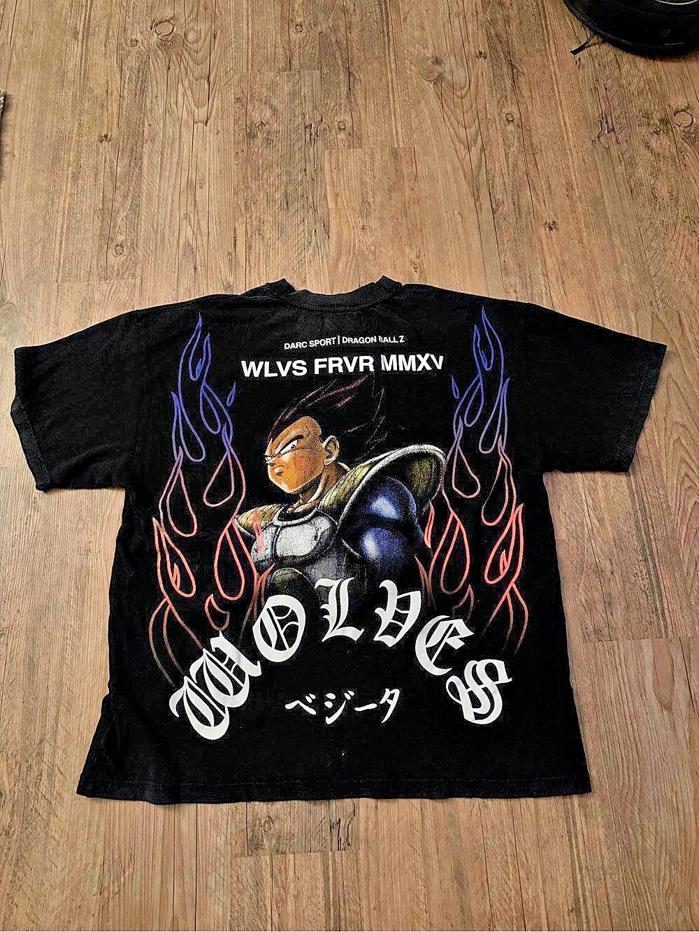 Darc Sport x Dragon Ball Z Vegeta Energy Premium Oversized Tee Black